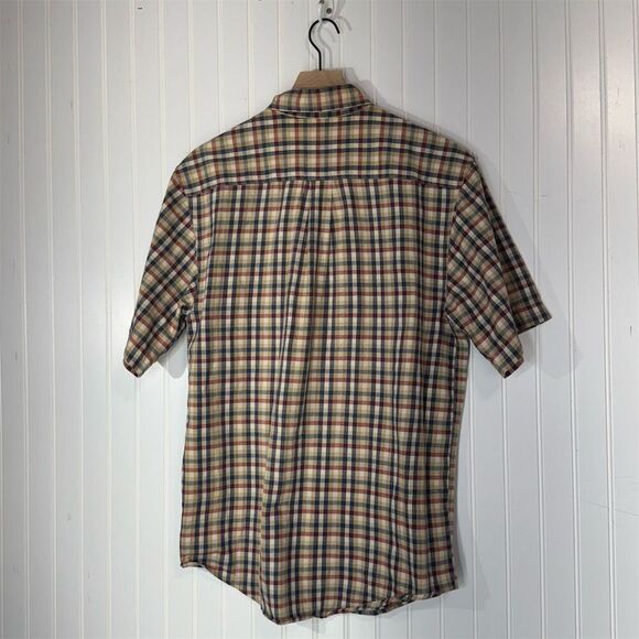 Carhartt Plaid Cotton Button Shirt Mens M Workwear Western Americana Rugged - Picture 2 of 8